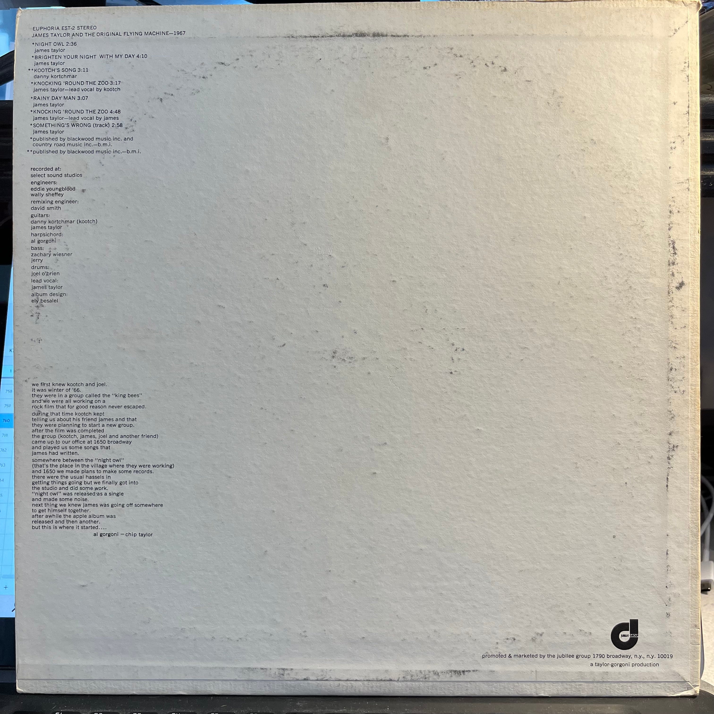 James Taylor (2) - 1967 (VINYL) | Near Mint- (NM-) Excellent+ (EX+)