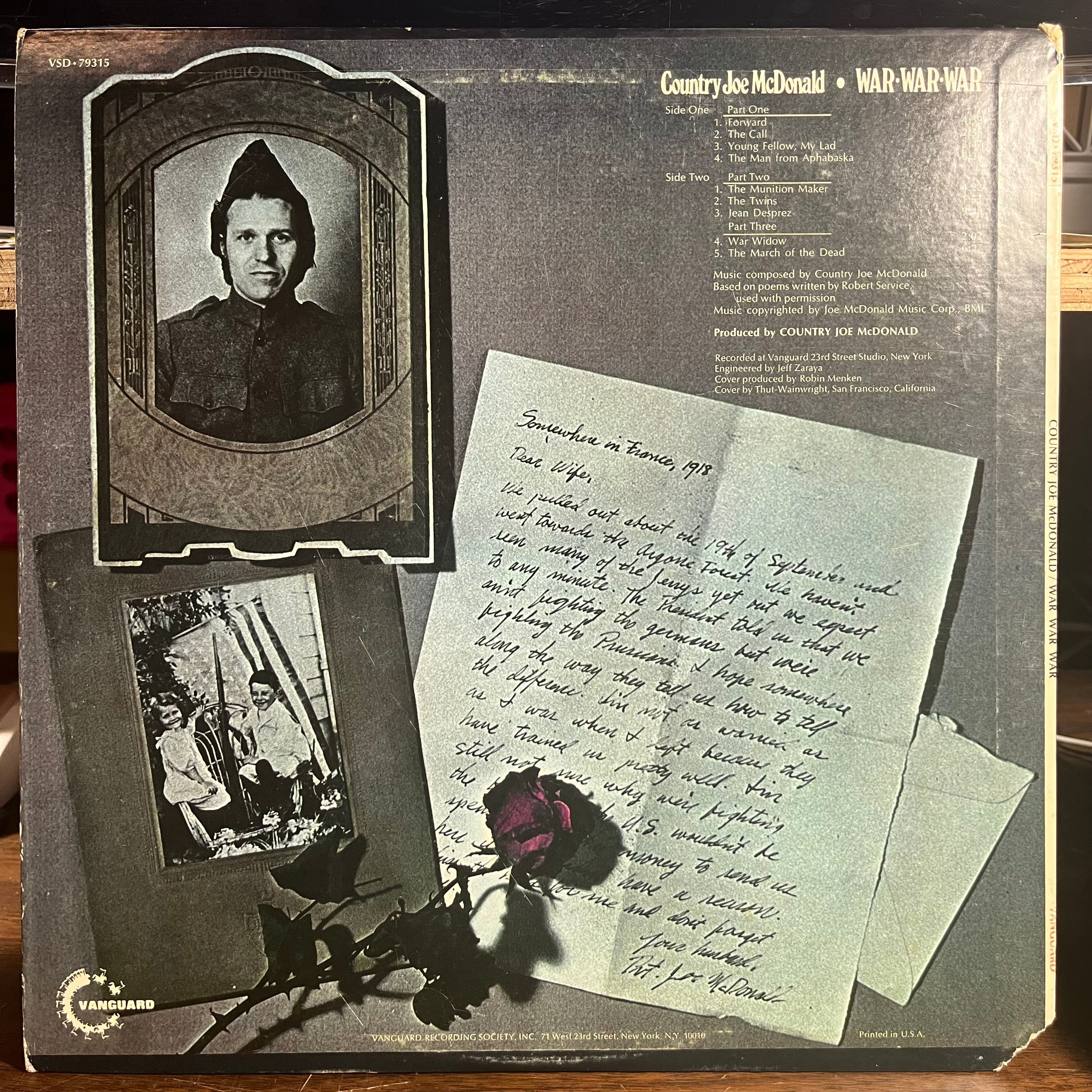 Country Joe McDonald - War War War (VINYL) | Near Mint- (NM-) Excellent+ (EX+)