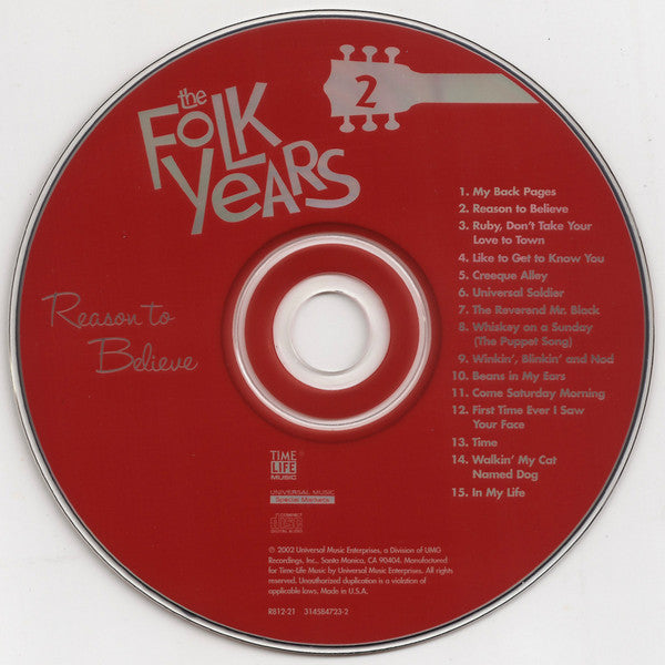 Various - The Folk Years Reason To Believe | Near Mint (NM) Near Mint (NM)