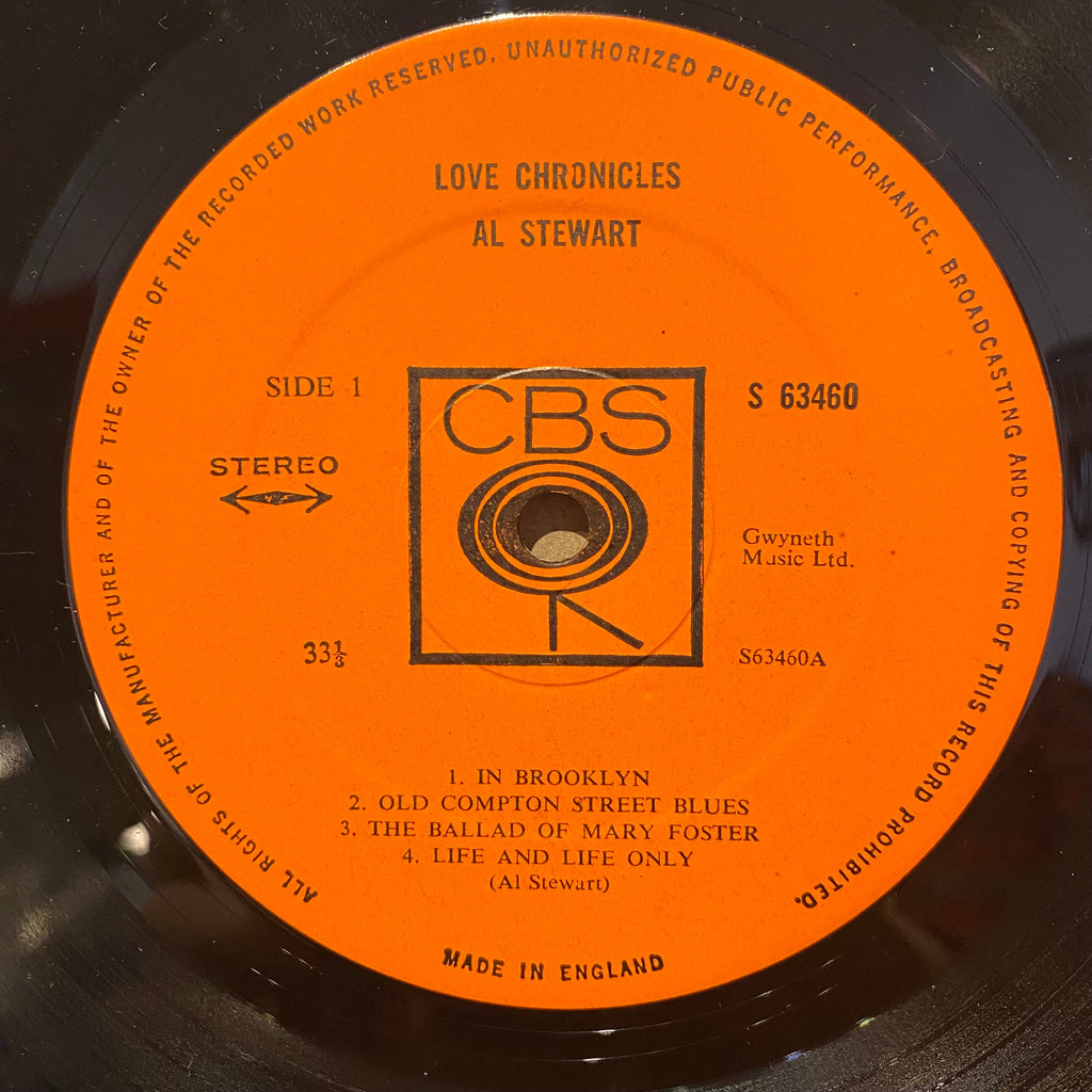 Al Stewart - Love Chronicles *UK IMPORT* | Near Mint (NM) Near Mint (NM)