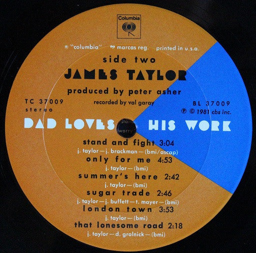 James Taylor (2) - Dad Loves His Work *SANTA MARIA* | Near Mint (NM) Excellent (EX)