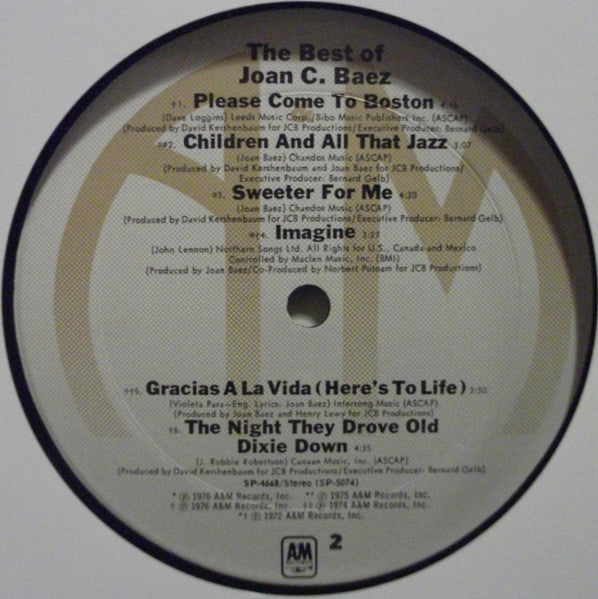Joan Baez - The Best Of Joan C. Baez (VINYL) | Near Mint (NM) Excellent (EX)
