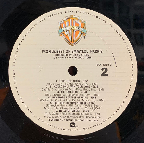 Emmylou Harris - Profile / Best Of Emmylou Harris (VINYL) | Near Mint (NM) Near Mint (NM)
