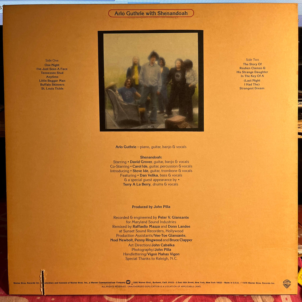 Arlo Guthrie - One Night | Near Mint (NM) Excellent (EX)