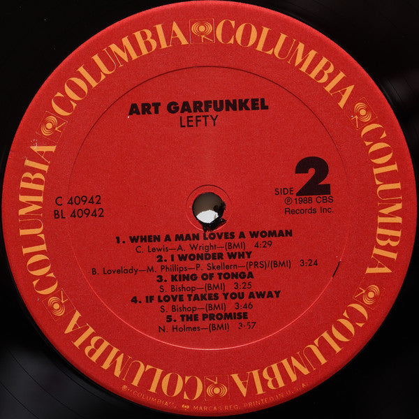 Art Garfunkel - Lefty | Near Mint (NM) Excellent (EX)