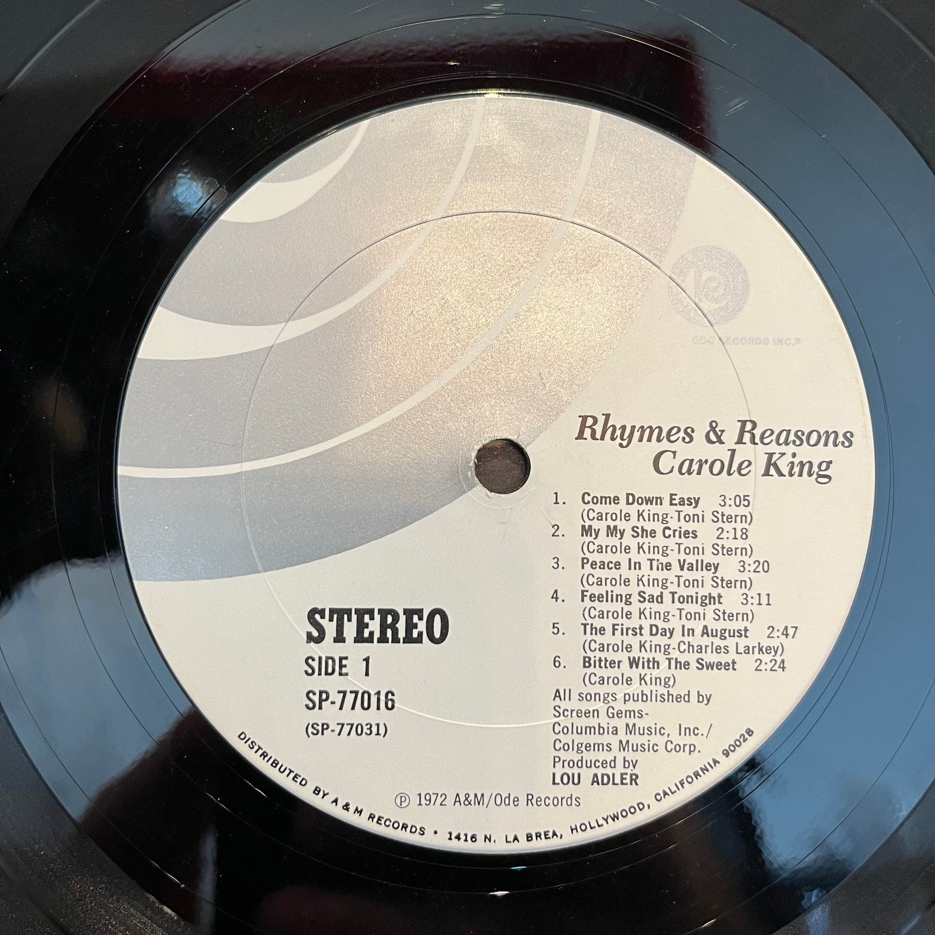 Carole King - Rhymes & Reasons | Near Mint (NM) Near Mint (NM)
