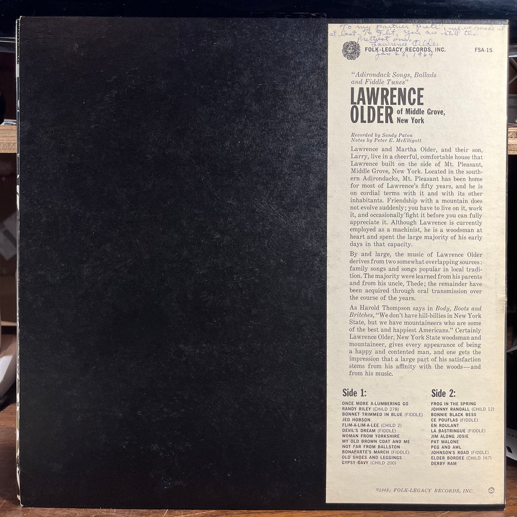 Lawrence Older - Lawrence Older Of Middle Grove, New York (VINYL) | Near Mint (NM or M-) Near Mint- (NM-)