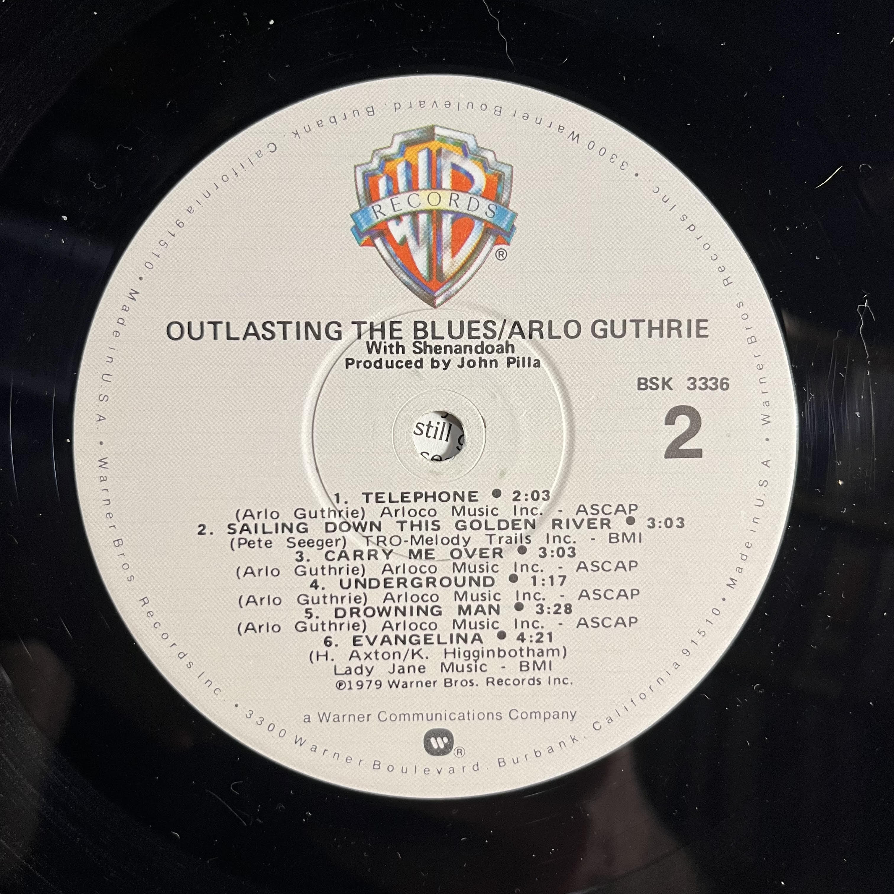 Arlo Guthrie - Outlasting The Blues *WINCHESTER* | Near Mint (NM) Excellent (EX)