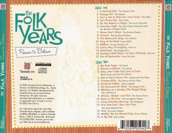 Various - The Folk Years Reason To Believe | Near Mint (NM) Near Mint (NM)
