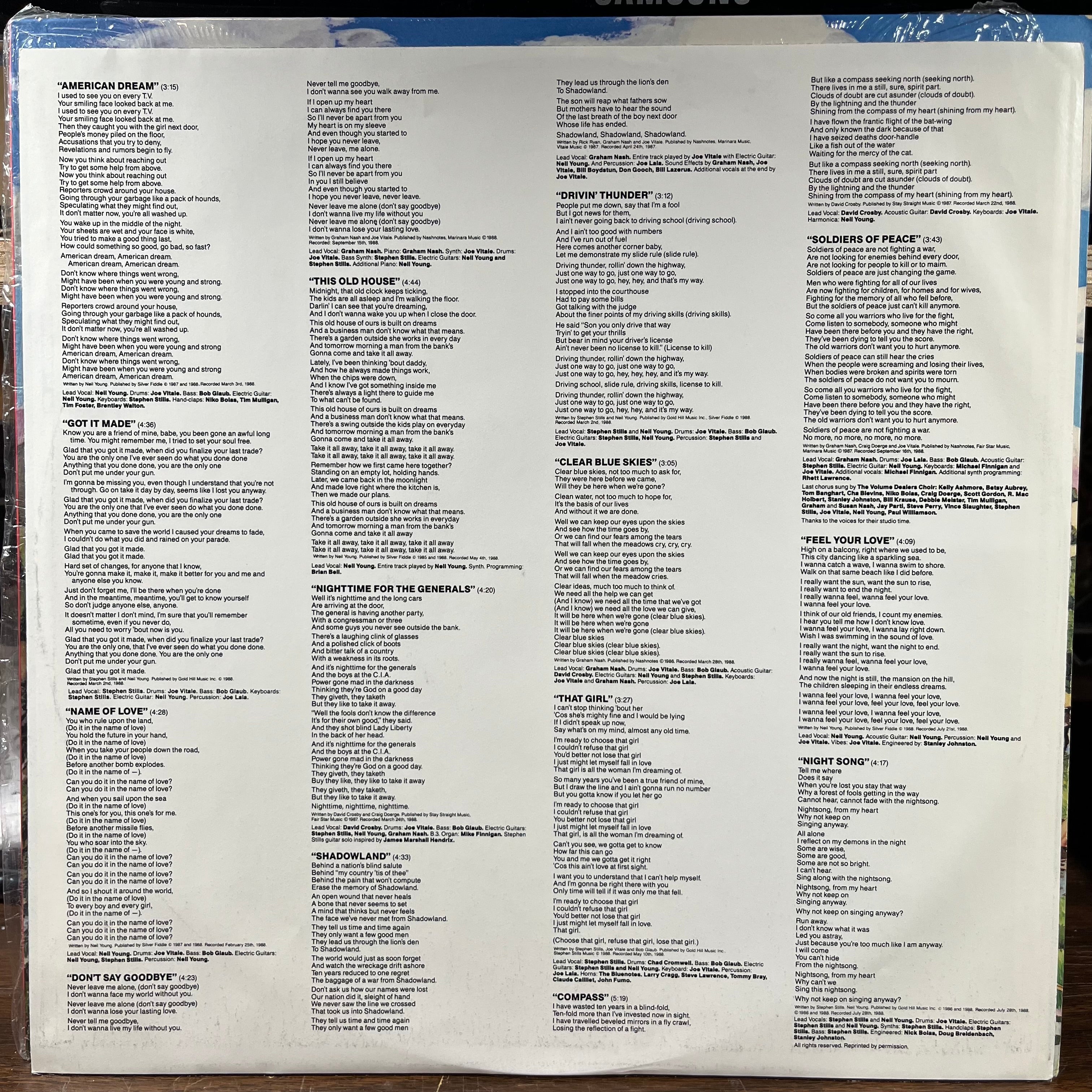 American Dream (VINYL) | Near Mint (NM) Near Mint (NM)