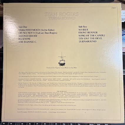 Stan Rogers - Turnaround (VINYL) | Near Mint (NM or M-)
