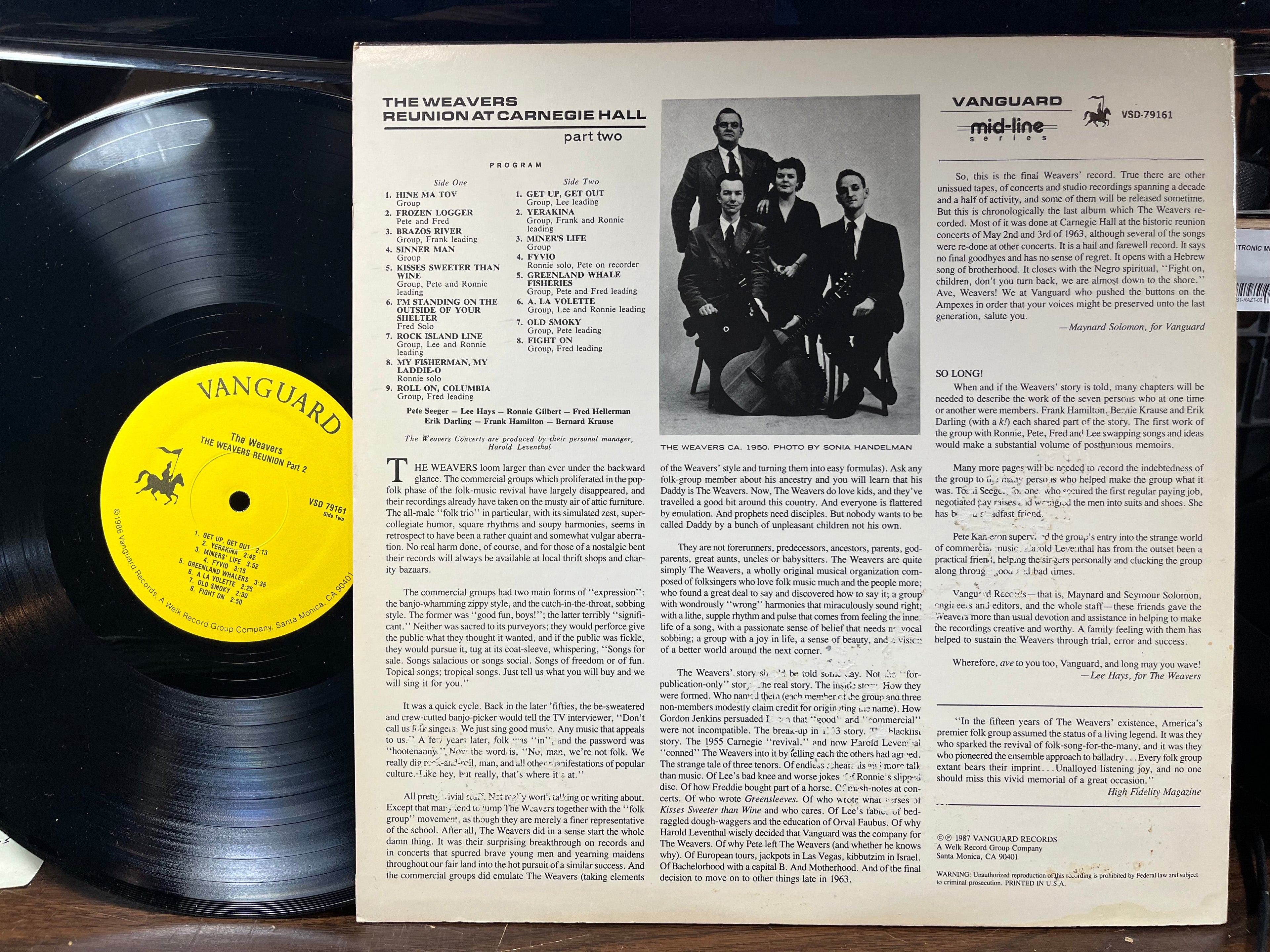 Reunion At Carnegie Hall Part 2 (VINYL) | Near Mint (NM) Near Mint (NM)