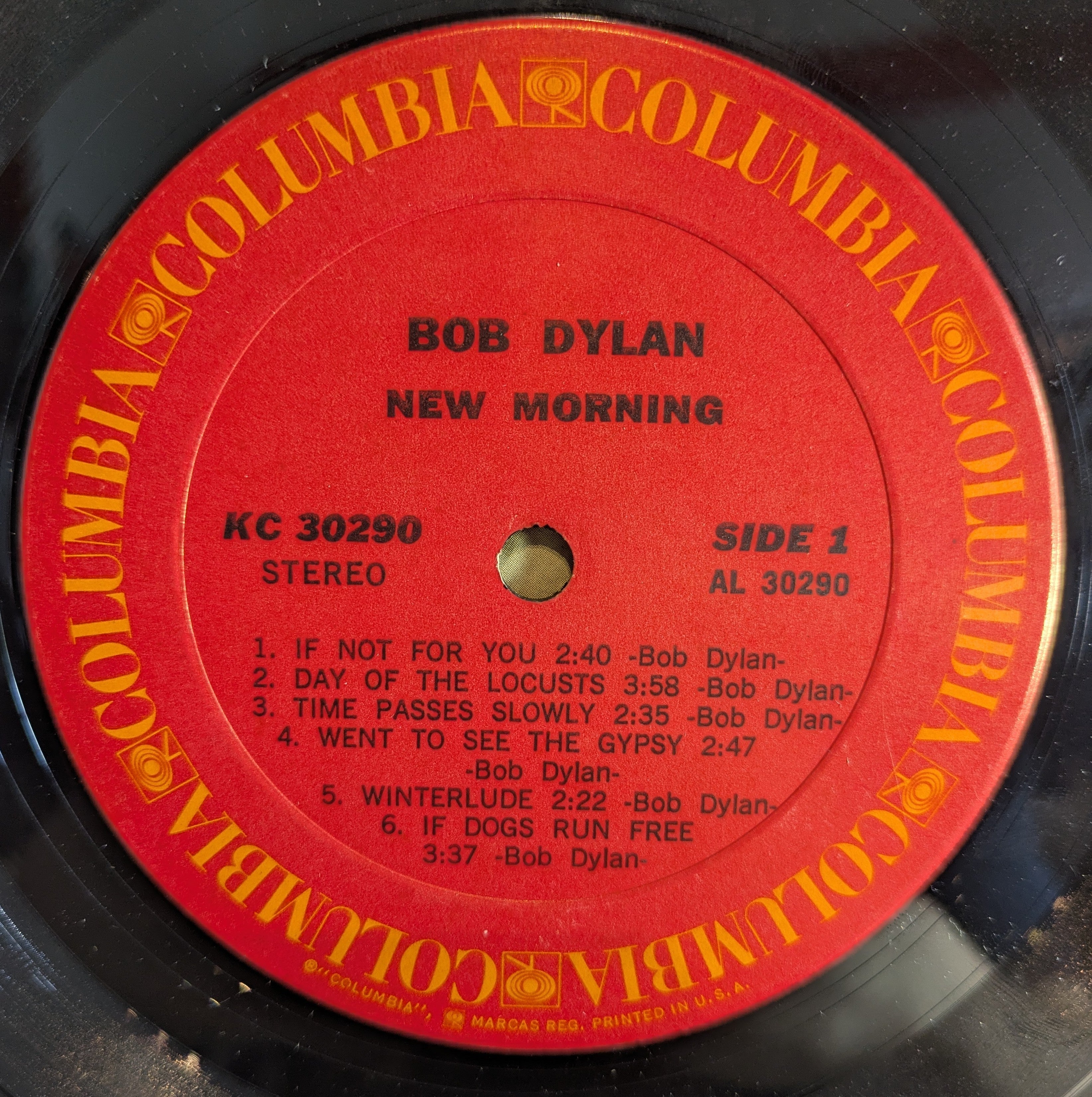 Bob Dylan - New Morning (VINYL) | Very Good Plus (VG+) Very Good Plus (VG+)