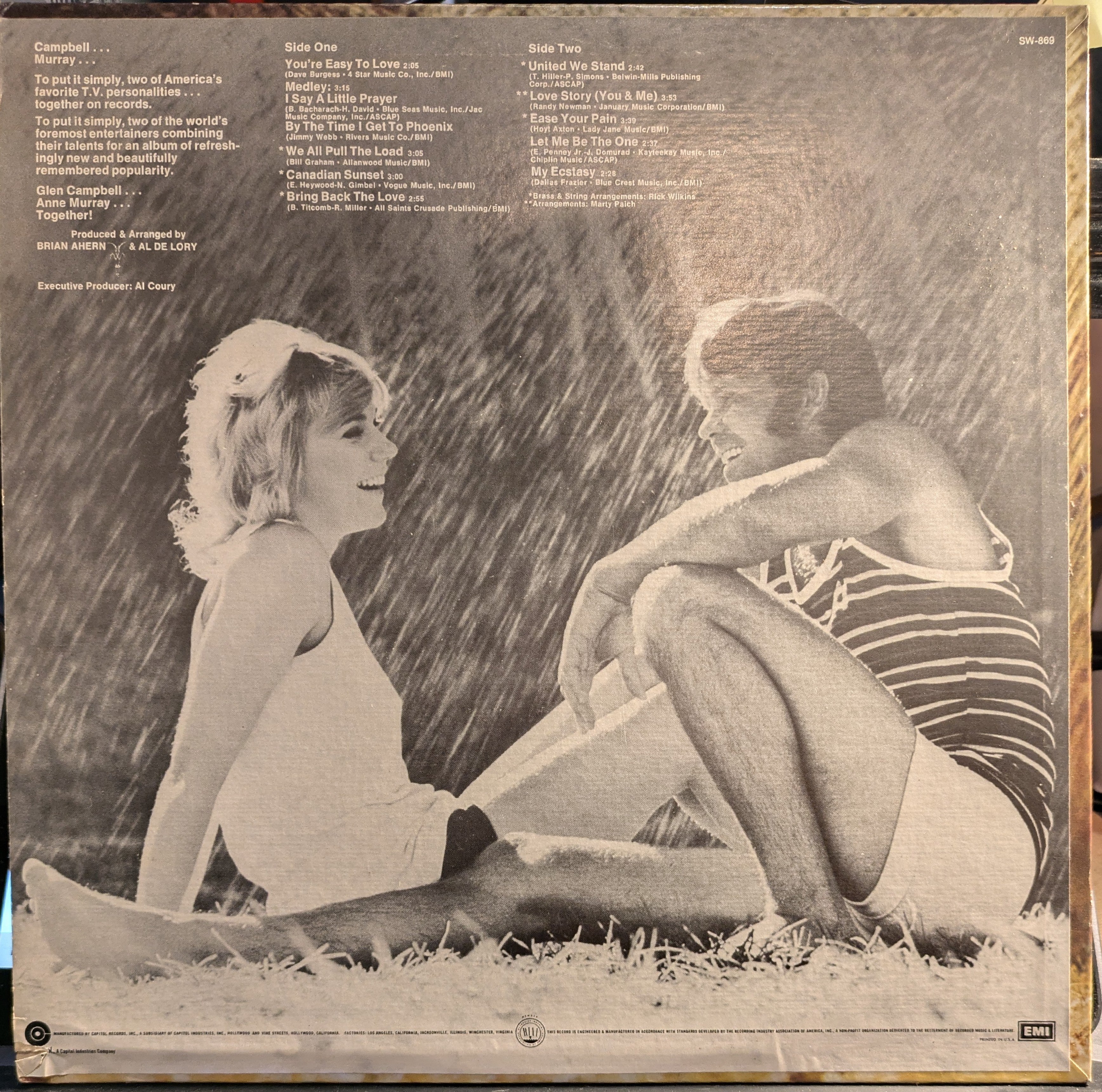 Anne Murray - Anne Murray / Glen Campbell | Very Good Plus (VG+) Excellent+ (EX+)