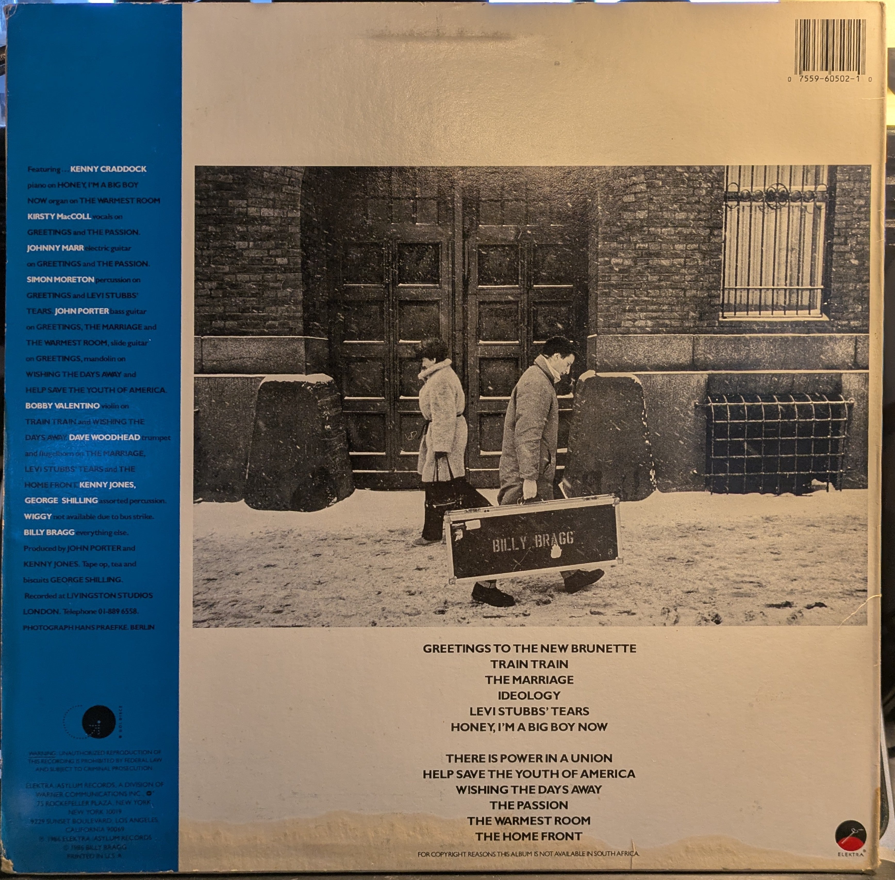 Billy Bragg - Talking With The Taxman About Poetry (VINYL) | Very Good Plus (VG+) Very Good (VG)