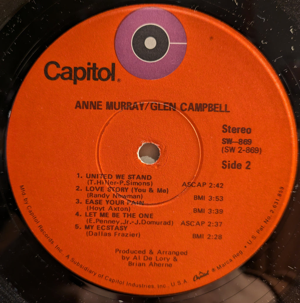 Anne Murray - Anne Murray / Glen Campbell | Very Good Plus (VG+) Excellent+ (EX+)