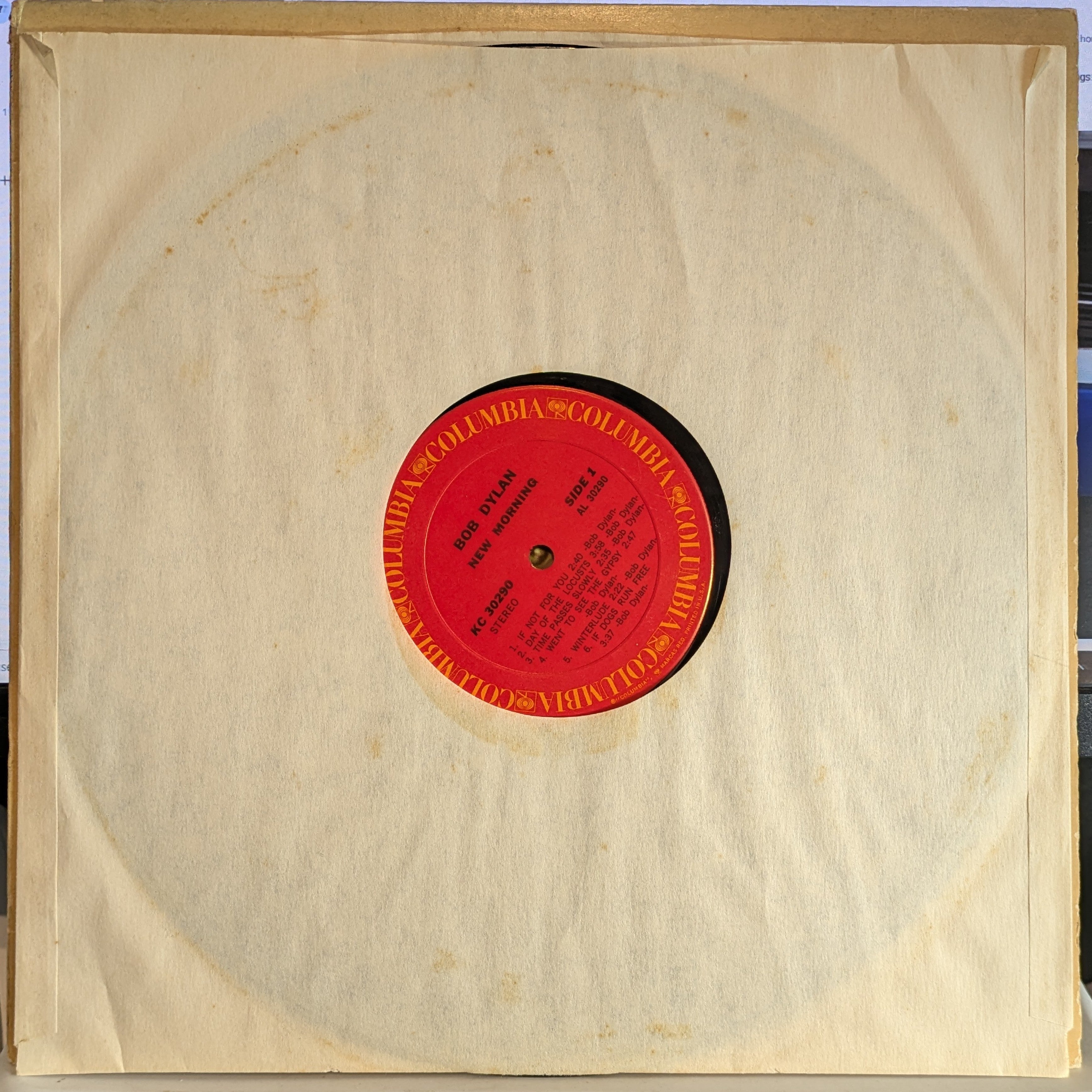 Bob Dylan - New Morning (VINYL) | Very Good Plus (VG+) Very Good Plus (VG+)