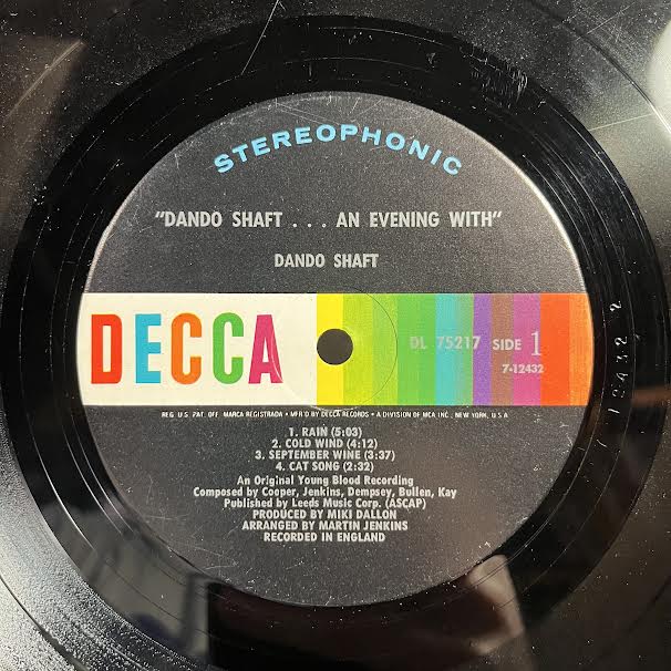 Dando Shaft - ... An Evening With ... (VINYL) | Very Good (VG) Excellent (EX)