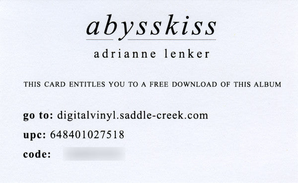 Adrianne Lenker - Abysskiss | Mint (M) Mint (M)