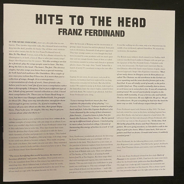 Franz Ferdinand - Hits To The Head | Mint (M) Mint (M)
