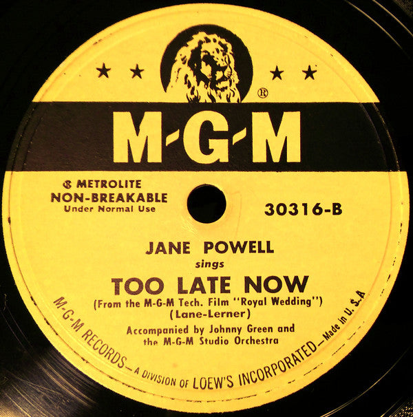 How Could You Believe Me When I Said I Loved You When You Know I've Been A Liar All My Life / Too Late Now | Very Good (VG) Generic