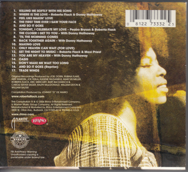 The Very Best Of Roberta Flack (CD) | Mint (M) Near Mint (NM)