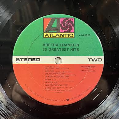 Aretha Franklin - 30 Greatest Hits (2xVINYL) | Excellent+ (EX+) Very Good (VG)