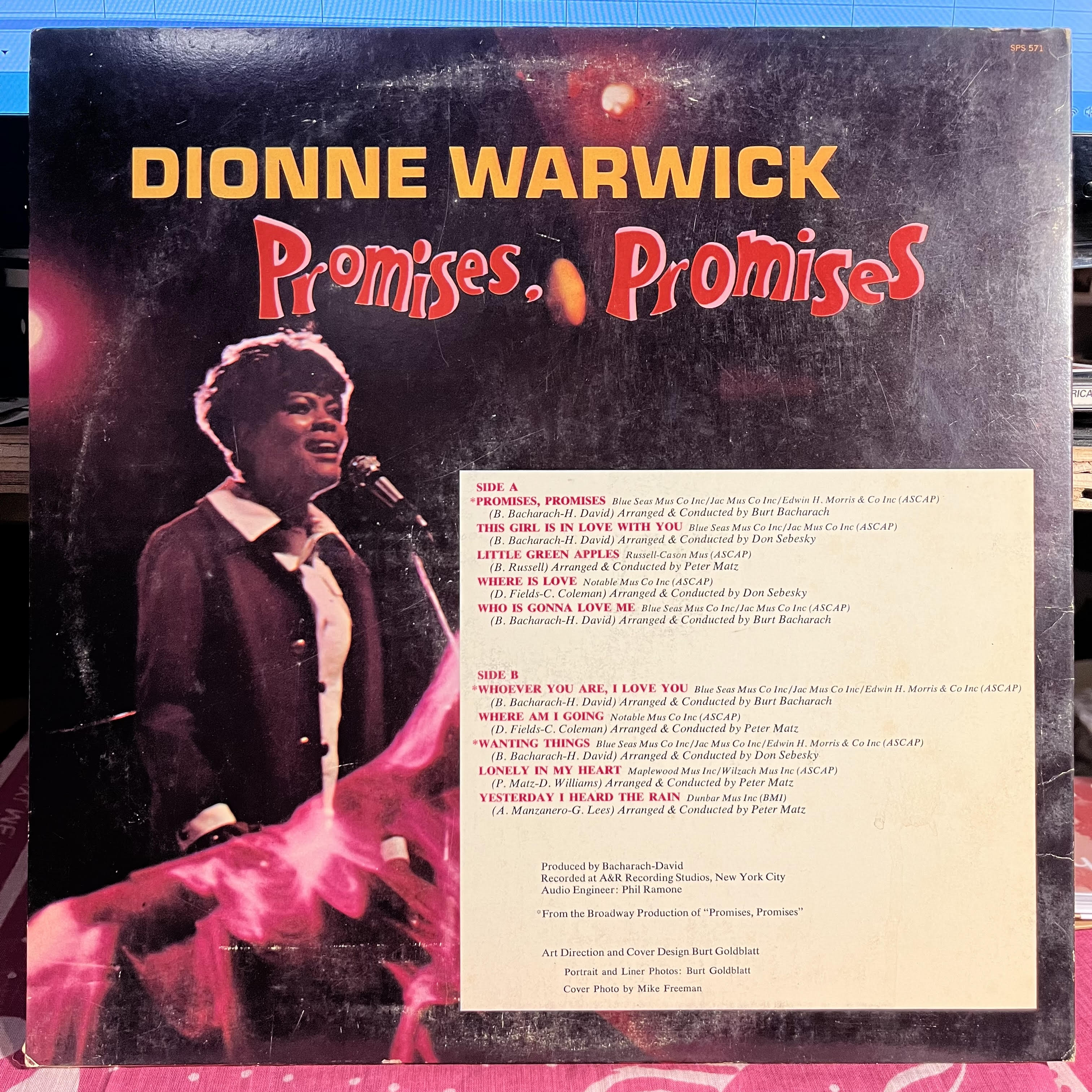 Dionne Warwick - Promises, Promises | Excellent+ (EX+) Very Good Plus (VG+)