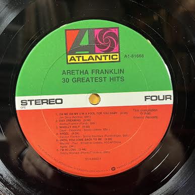 Aretha Franklin - 30 Greatest Hits (2xVINYL) | Excellent+ (EX+) Very Good (VG)
