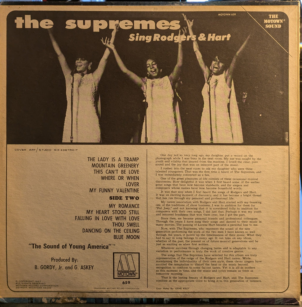 The Supremes - The Supremes Sing Rodgers & Hart (VINYL) | Excellent+ (EX+) Excellent (EX)