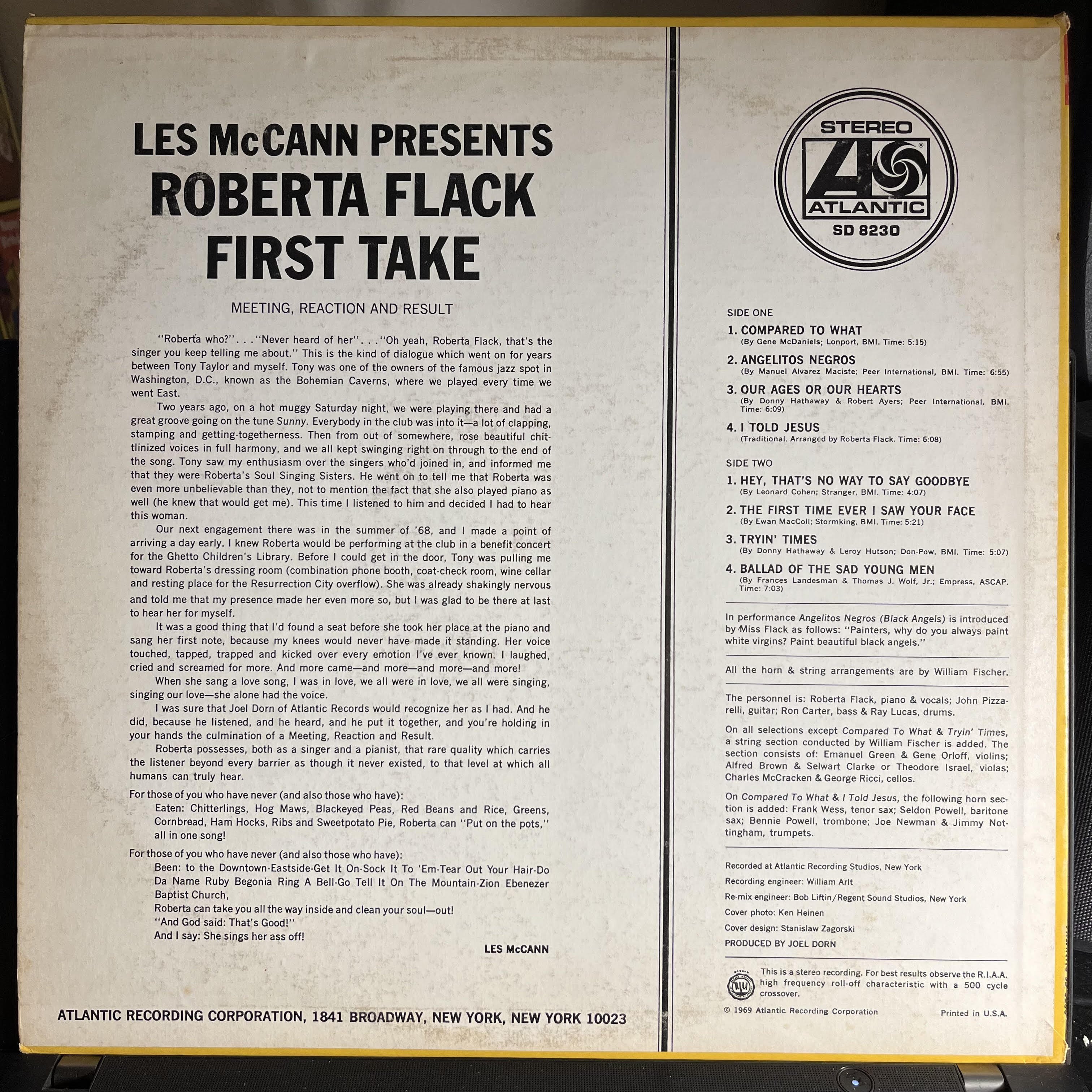 Roberta Flack - First Take *MONARCH/REPRESS* | Excellent (EX) Near Mint (NM)