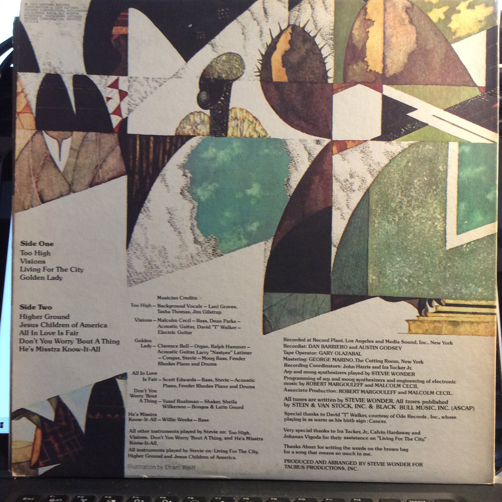 Stevie Wonder - Innervisions (VINYL) | Excellent+ (EX+) Excellent+ (EX+)