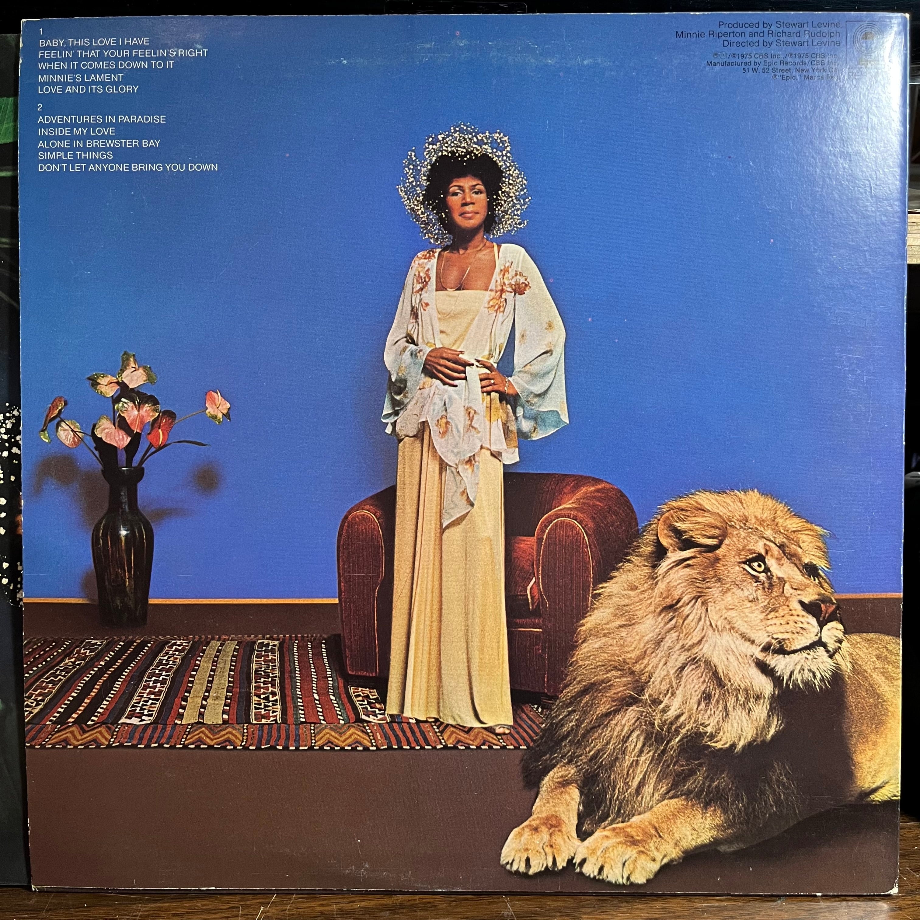 Minnie Riperton - Adventures In Paradise (VINYL) | Excellent+ (EX+) Excellent+ (EX+)
