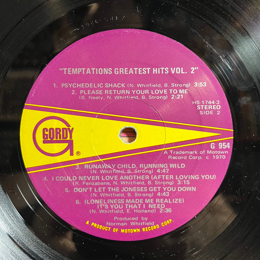 The Temptations - Greatest Hits II (VINYL) | Excellent (EX) Excellent+ (EX+)