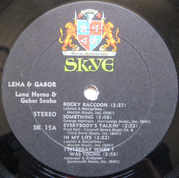 Lena Horne - Lena & Gabor | Excellent (EX) Near Mint (NM)