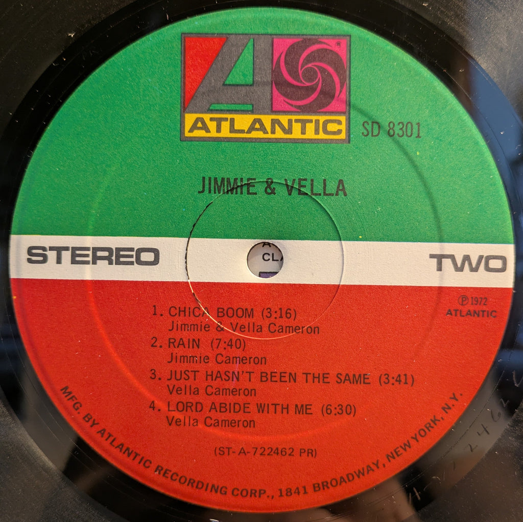 Jimmie & Vella Cameron - Jimmie & Vella (PROMO VINYL) | Excellent (EX) Very Good Plus (VG+)