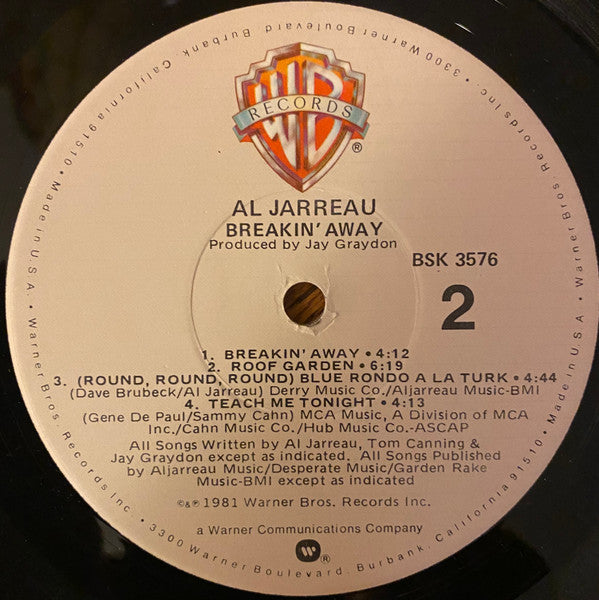 Al Jarreau - Breakin' Away (VINYL) | Excellent (EX) Excellent (EX)