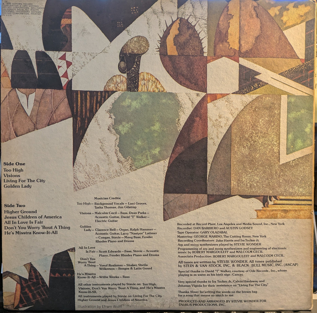 Stevie Wonder - Innervisions (VINYL) | Excellent (EX) Excellent (EX)