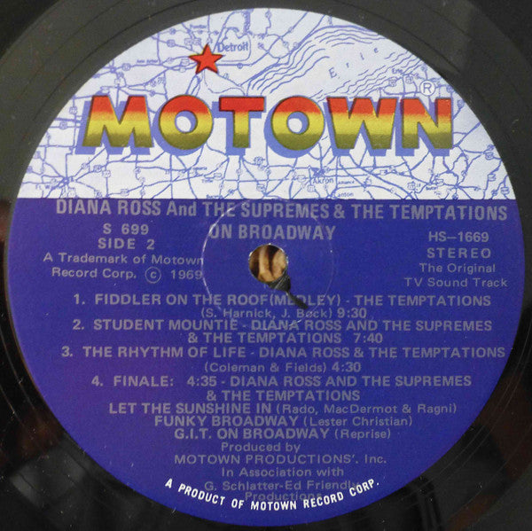 The Supremes - On Broadway (Original TV Sound Track) *ROCKAWAY* | Excellent (EX) Very Good Plus (VG+)