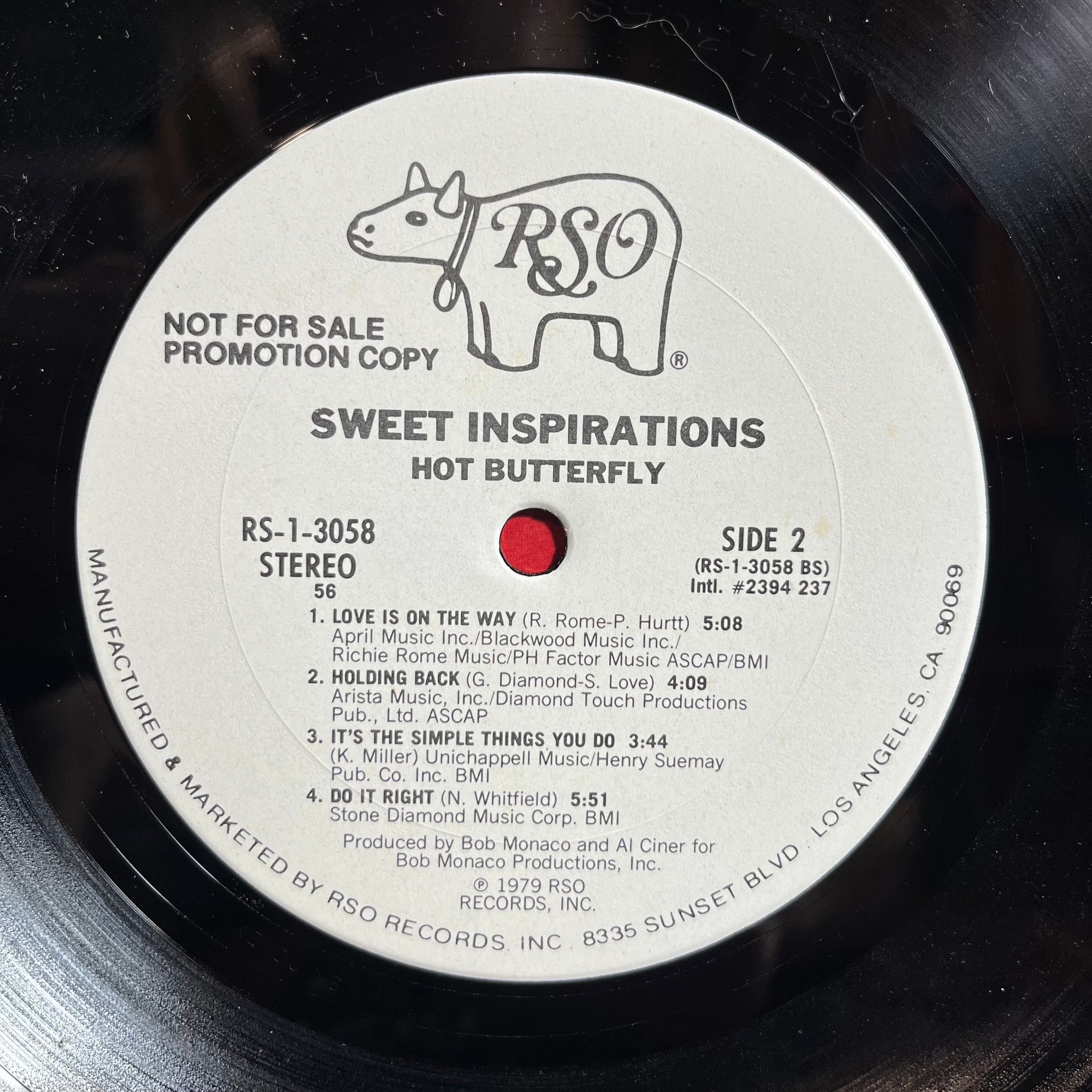 The Sweet Inspirations - Hot Butterfly (VINYL) | Excellent (EX) Excellent+ (EX+)