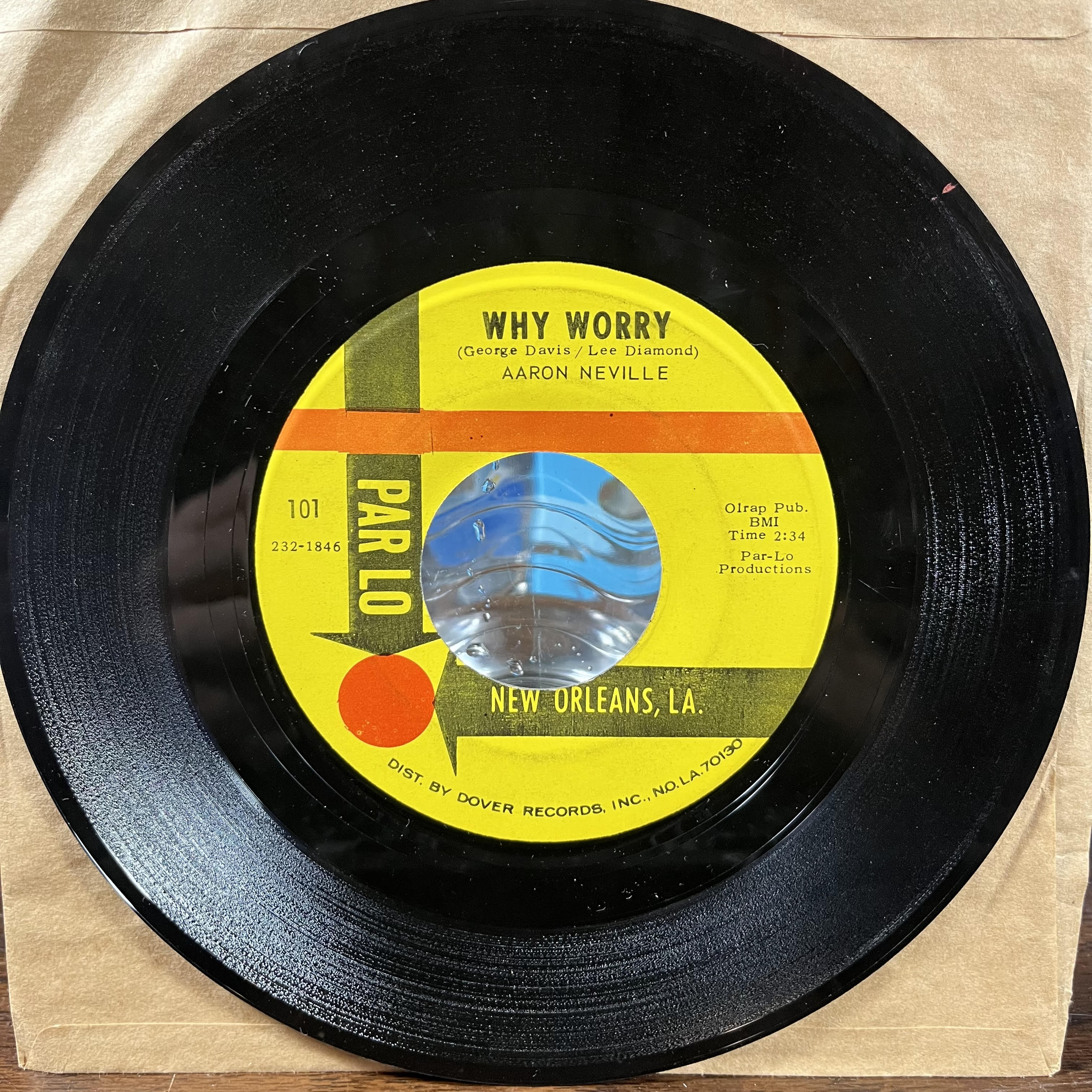 Tell It Like It Is / Why Worry (7" VINYL) | Excellent (EX) Generic