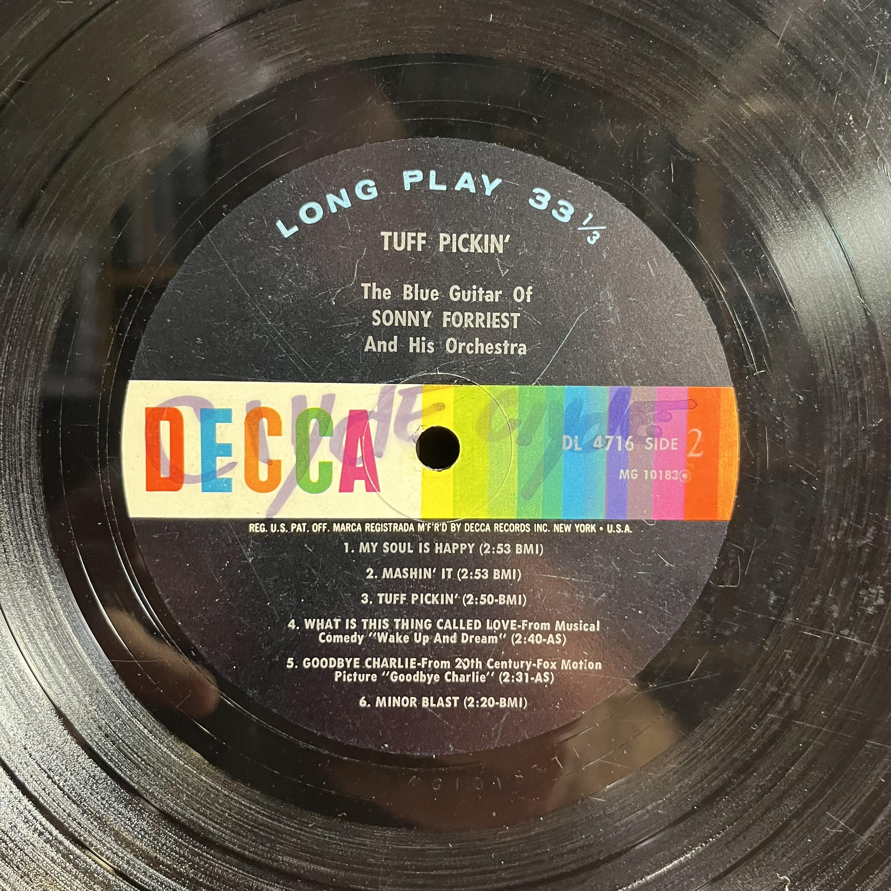 Sonny Forriest And His Orchestra - Tuff Pickin' *MONO* | Good Plus (G+) Very Good (VG)