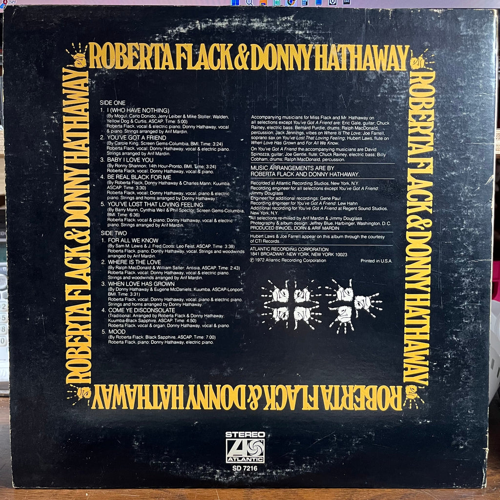 Roberta Flack - Roberta Flack & Donny Hathaway (VINYL) | Near Mint- (NM-) Very Good Plus (VG+)