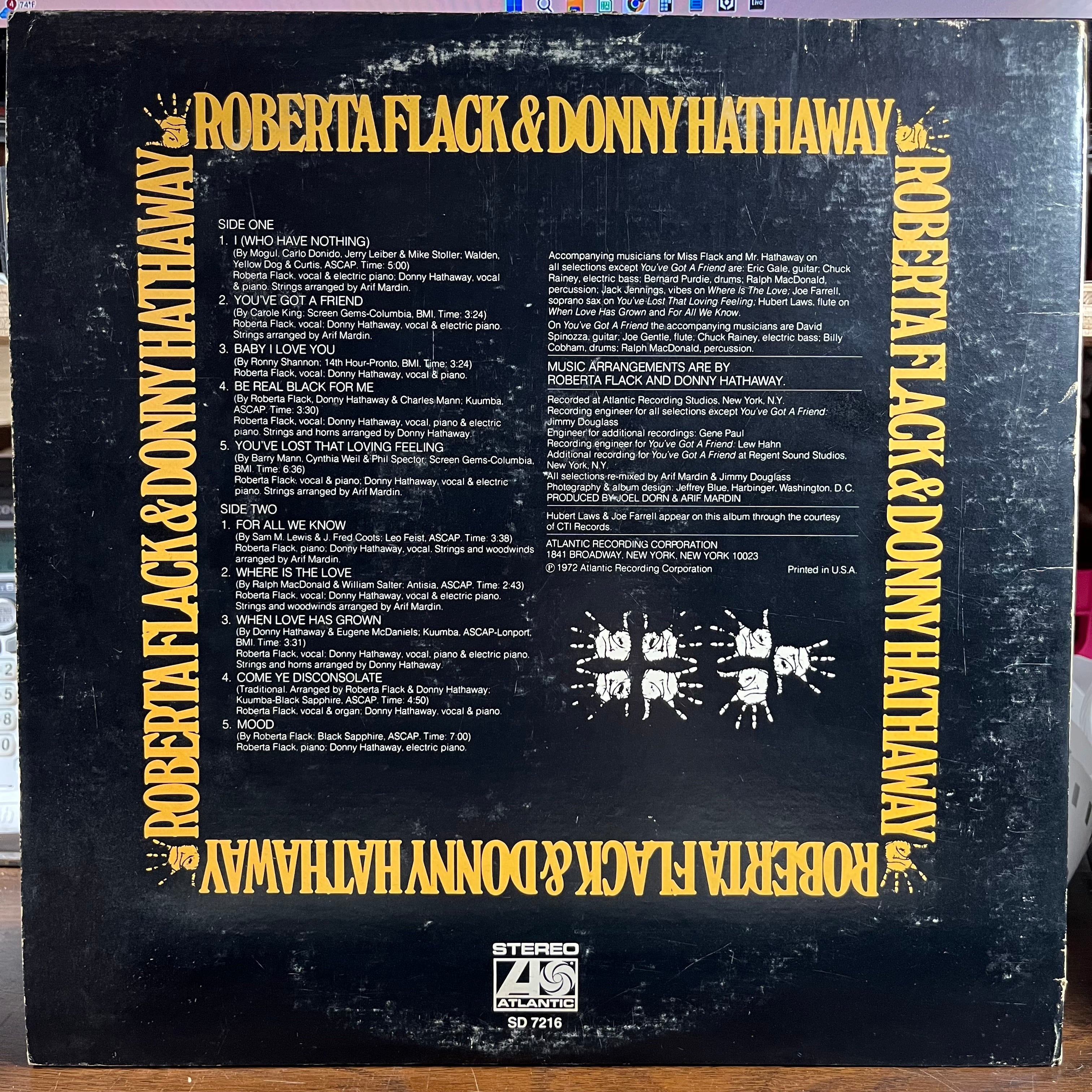 Roberta Flack - Roberta Flack & Donny Hathaway (VINYL) | Near Mint- (NM-) Very Good Plus (VG+)