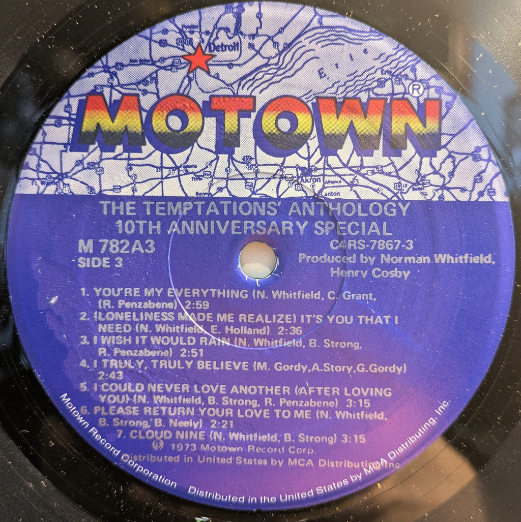 The Temptations - Anthology (3xVINYL) | Near Mint (NM) Excellent (EX)