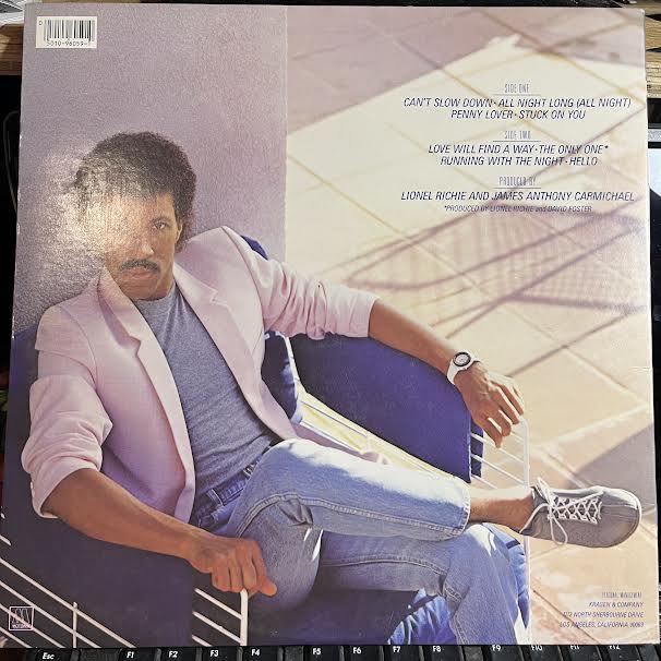 Lionel Richie - Can't Slow Down (VINYL) | Near Mint- (NM-) Near Mint (NM)