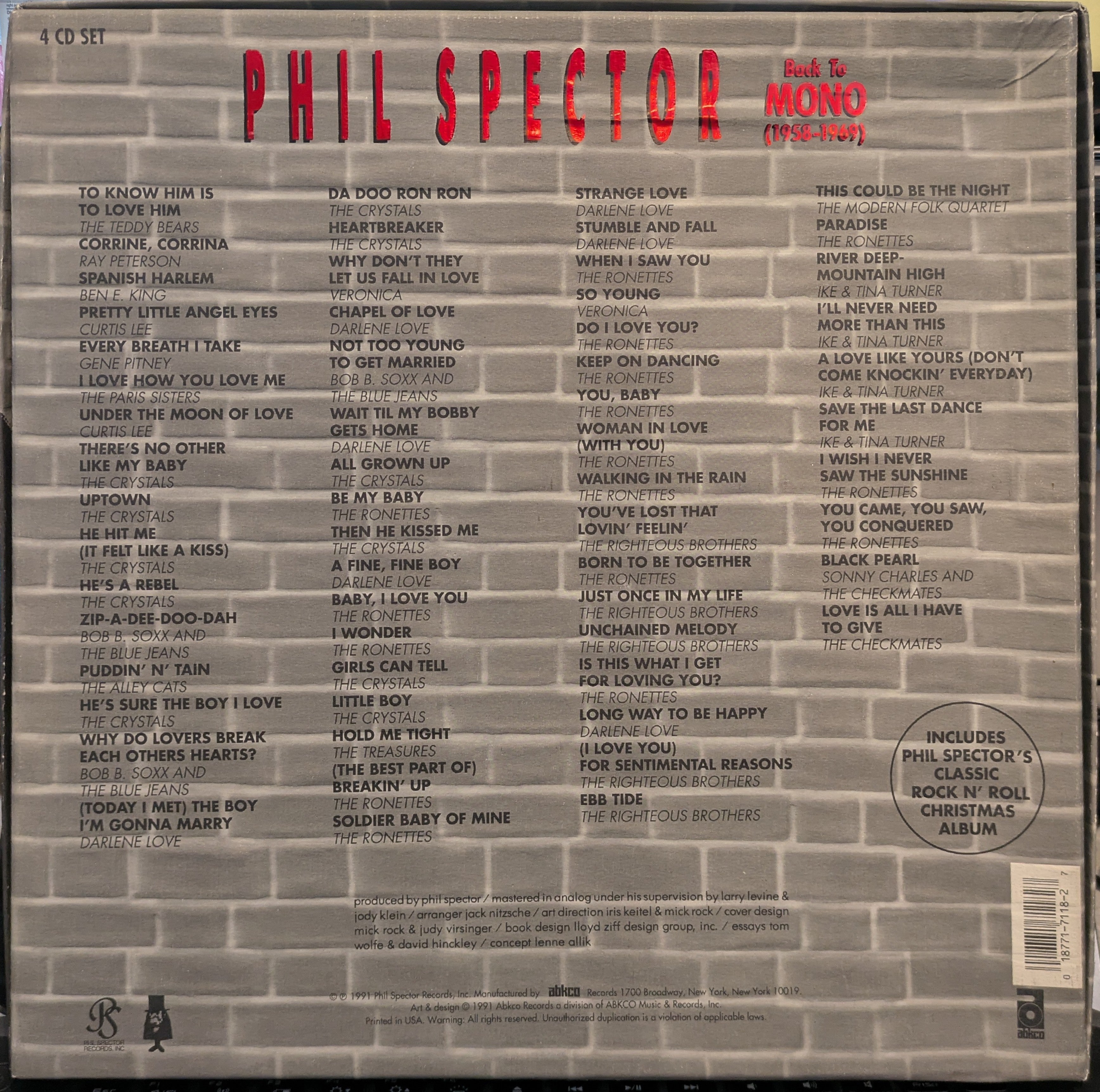 Phil Spector - Back To Mono (1958-1969) (CD BOX) | Near Mint (NM) Excellent (EX)