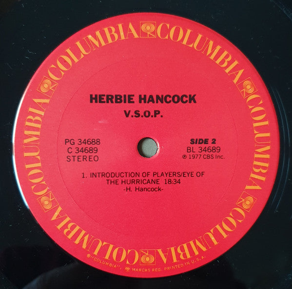 Herbie Hancock - V.S.O.P. | Near Mint (NM) Very Good Plus (VG+)