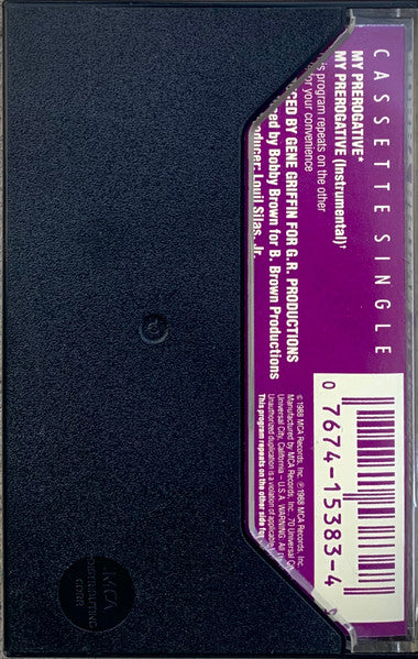 Bobby Brown - My Prerogative *CASSETTE* | Near Mint (NM) Near Mint (NM)