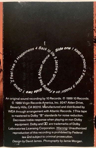 Soul II Soul - Keep On Movin' *CASSETTE* | Near Mint (NM) Near Mint (NM)